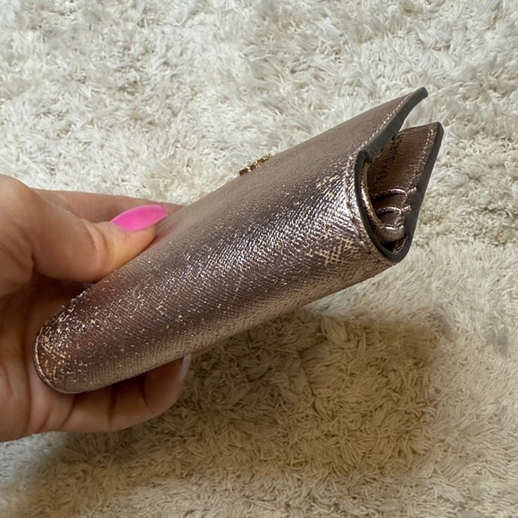 Tory Burch Emerson Mini Rose Gold Wallet - Picture 10 of 13